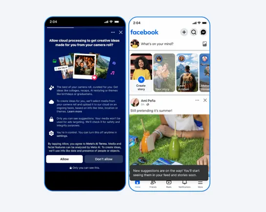 Facebook Wants to Help You Find Photos to Share from Your Camera Roll