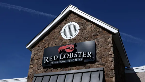 An image of Red Loster sign on the outside of a restaurant