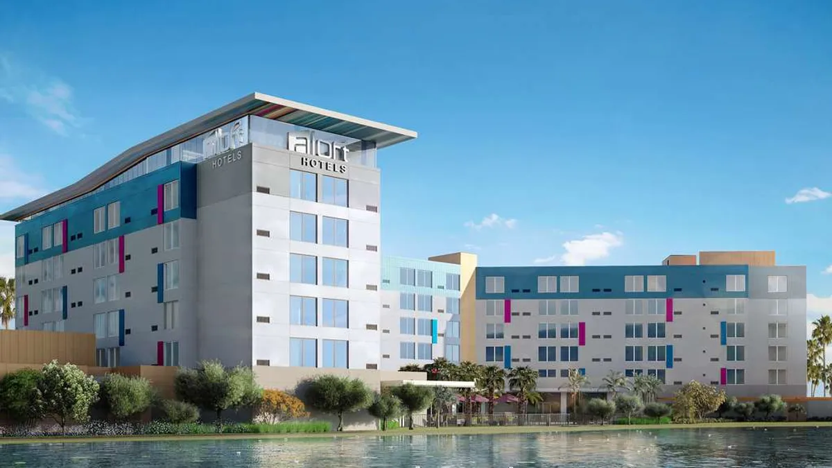 A rendering of the Aloft Lake Nona.