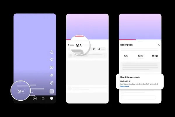 YouTube AI labels
