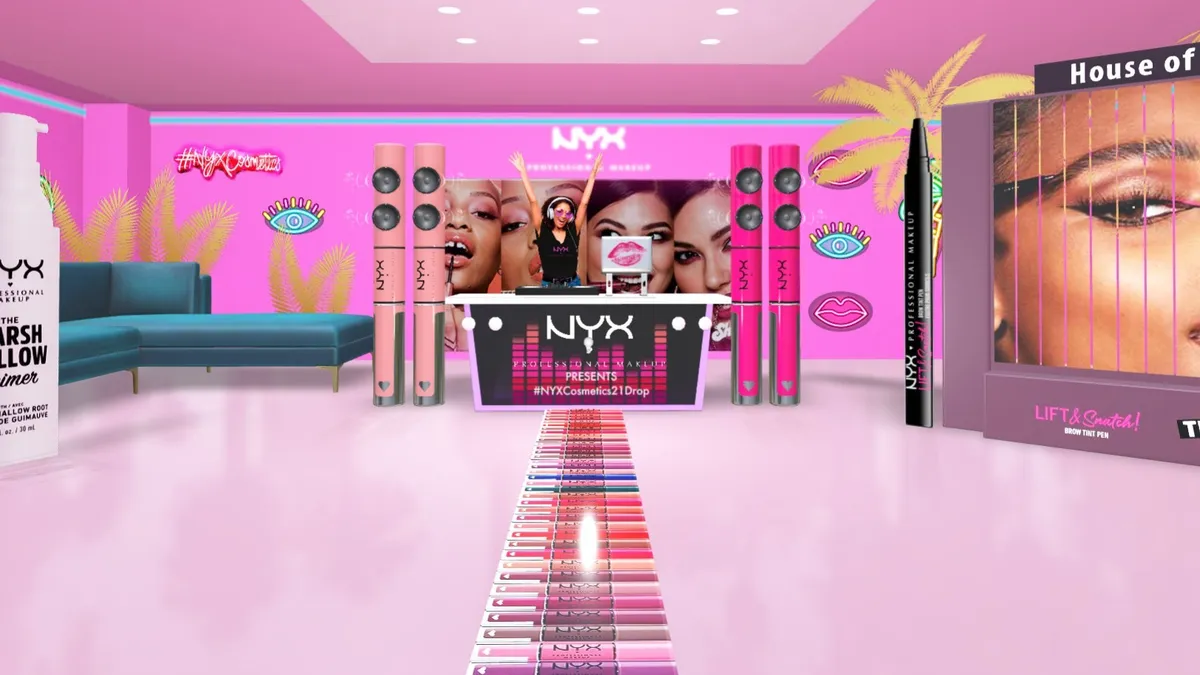 NYX Professional Makeup's virtual shop on Snapchat