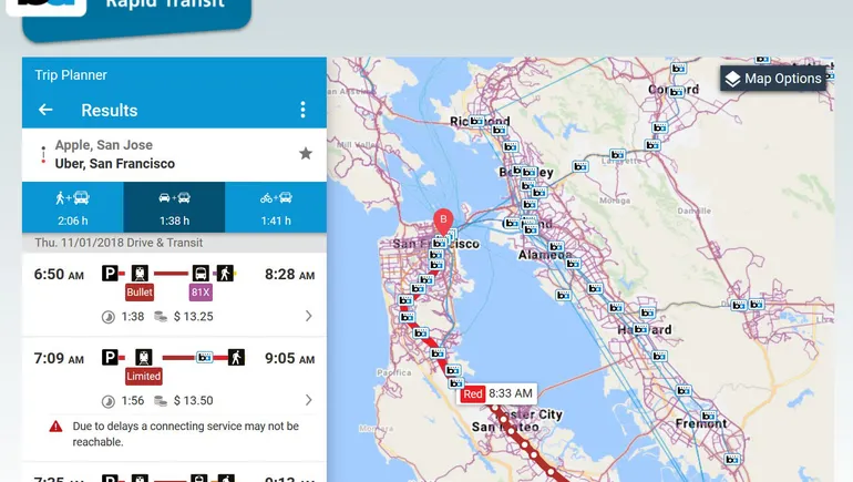 Bay Area Rapid Transit unveils new end-to-end trip planner | Smart ...