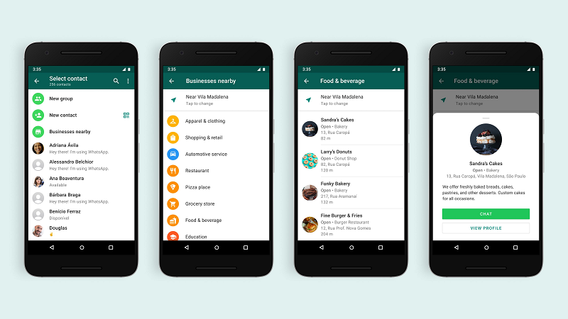 WhatsApp Business Directory example