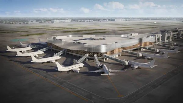 Rendering of the new $1 billion concourse D at Miami International Airport