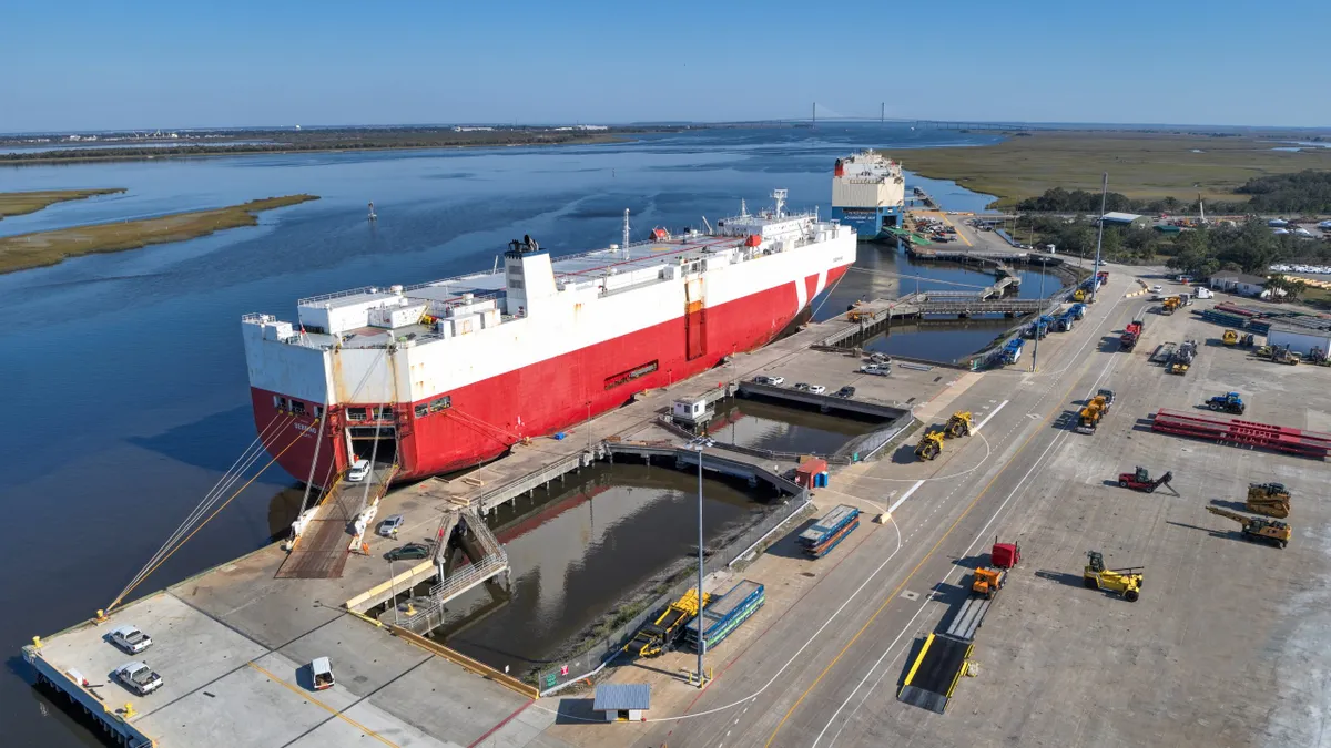 The Roll-on/Roll-off vessel Sebring made the first call in Gold Star’s new service between Altamira, Mexico, and Colonel’s Island Terminal at the Port of Brunswick, Georgia.