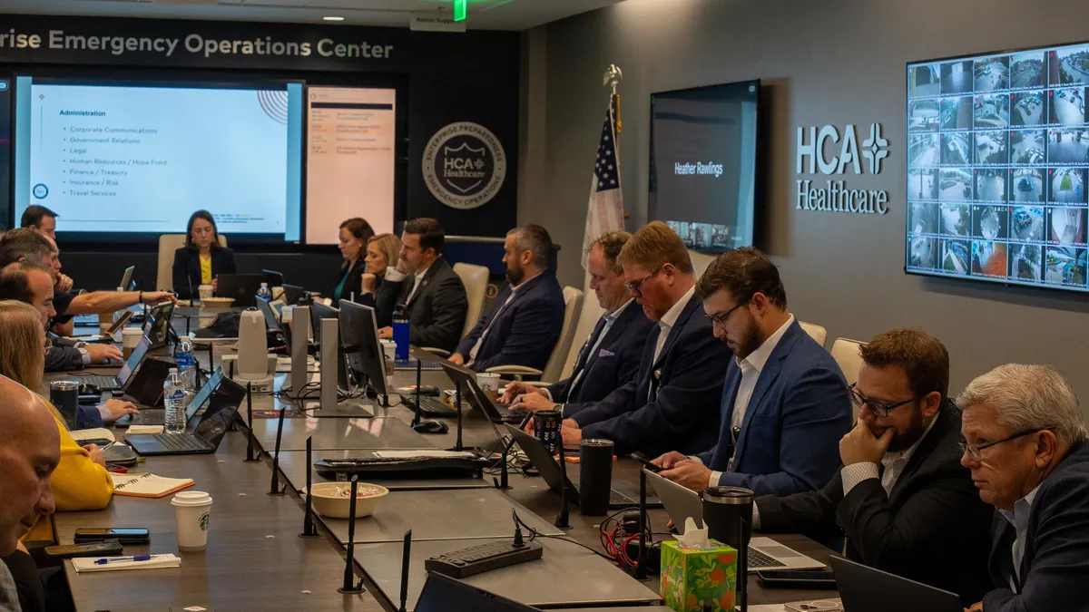 HCA Healthcare prepares for Helene's impact in Nashville last week.