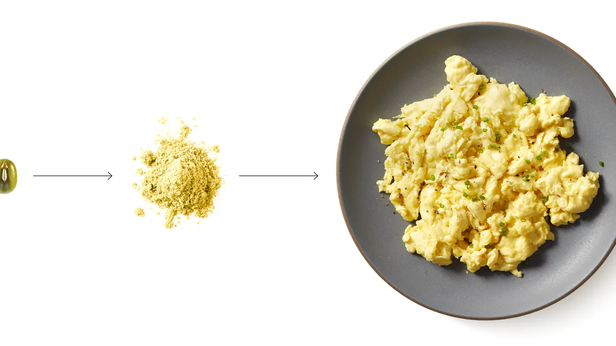 Just Egg, a plant-based substitute, is made from mung beans.