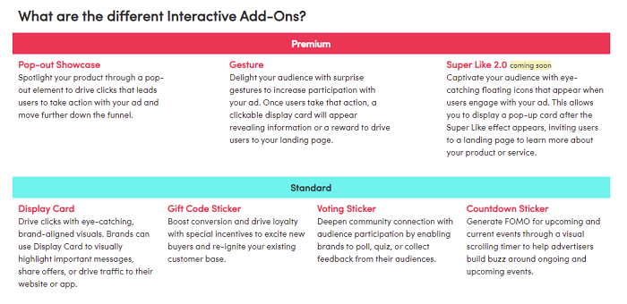 TikTok Interactive Add Ons