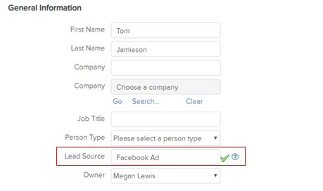 infusionsoft lead source tracking