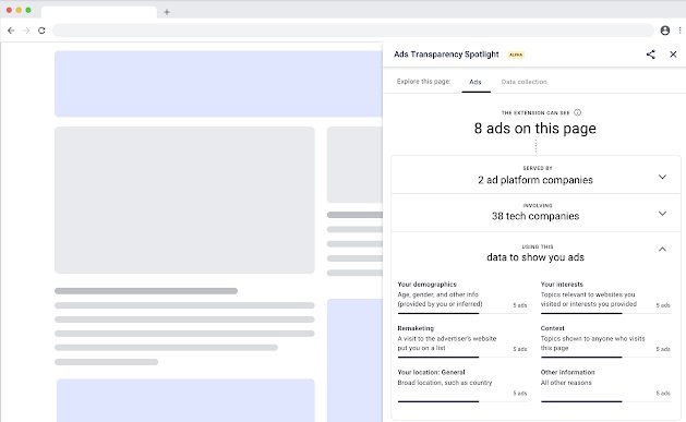 Google Ads Transparency Spotlight