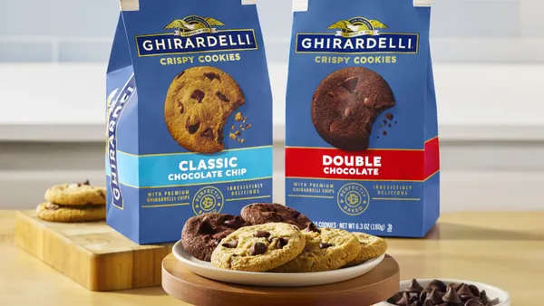 Packages of Ghirardelli cookies