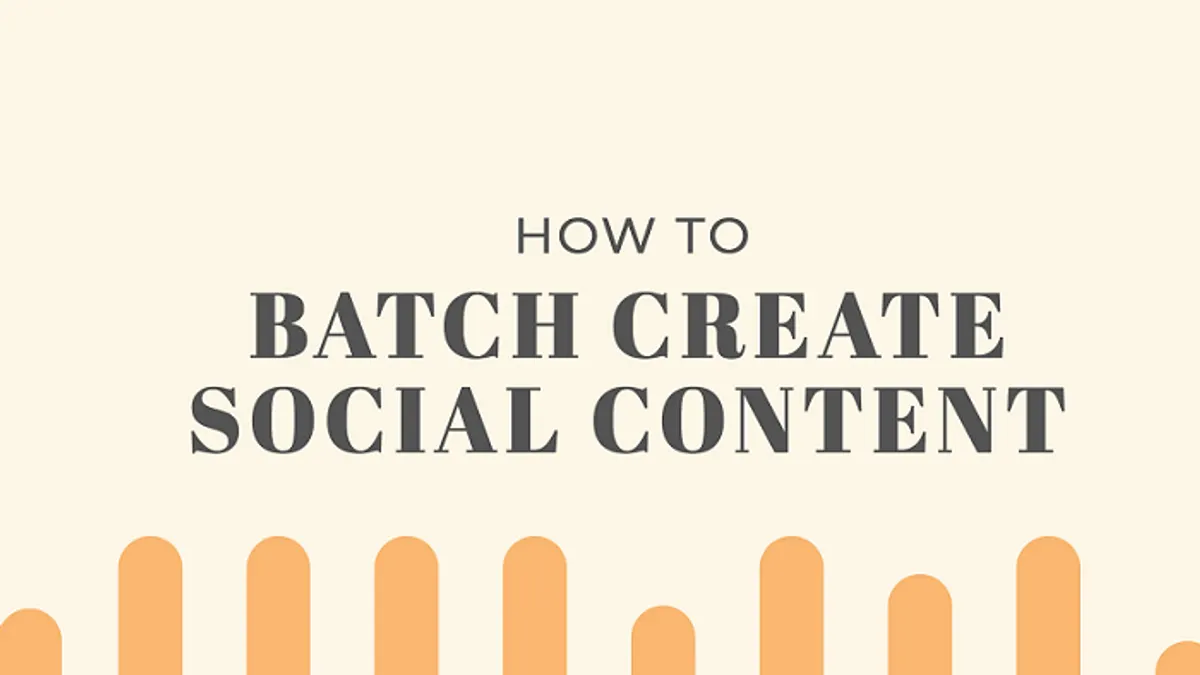 How to Batch Create Content infographic