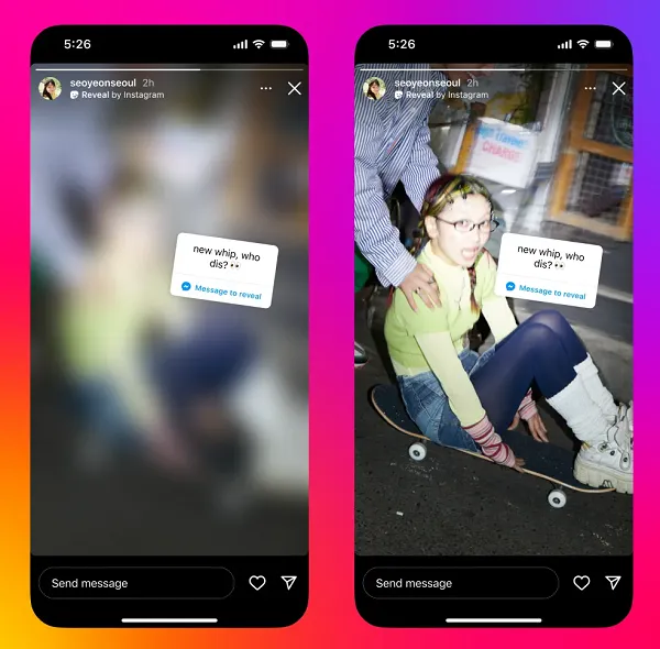 Instagram Sticker update