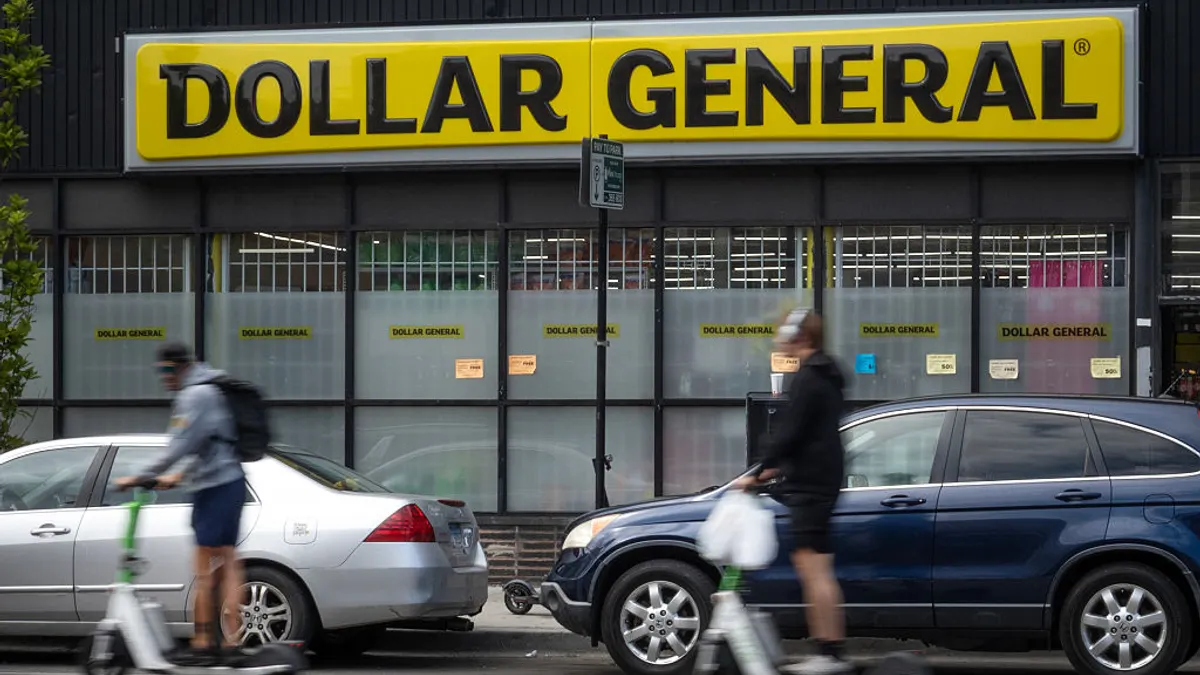 Exterior of a store.