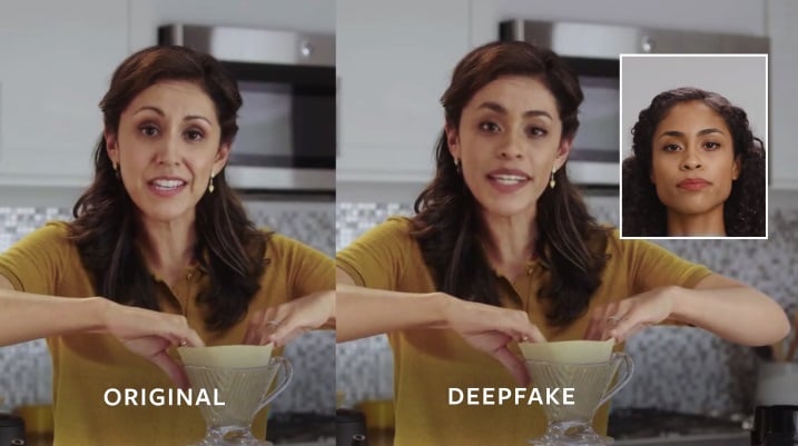 Facebook deepfake example