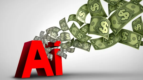 Illustration showing AI economics