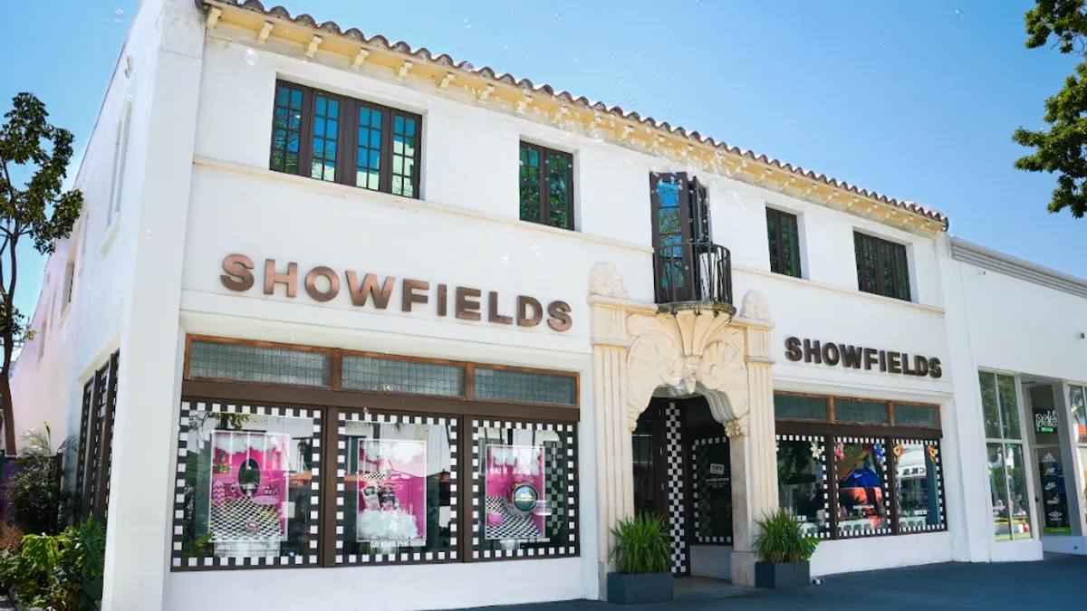 External shot of the Showfields store in Miami.