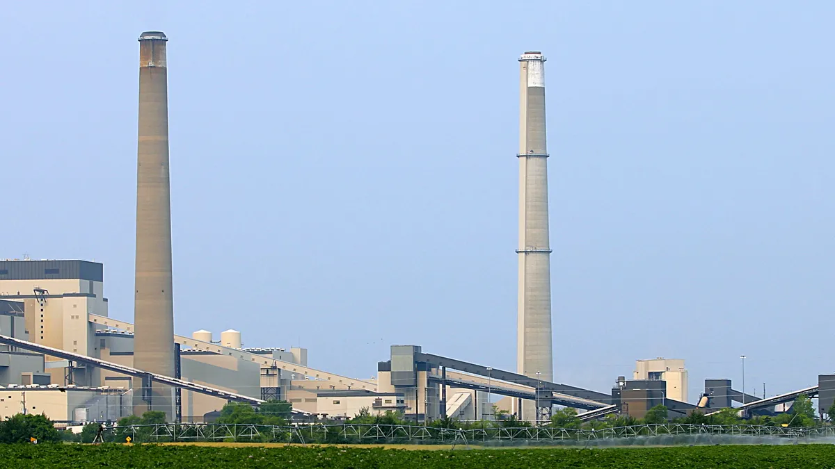 The Sherco coal-fired power plant in Becker, Minnesota.