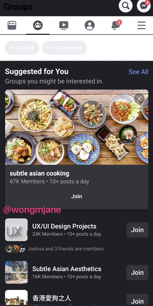 Facebook Dark Mode