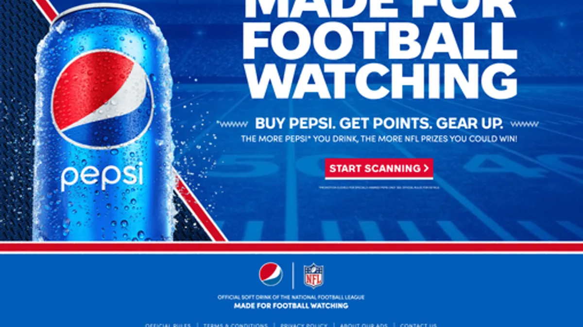 Pepsi's "Made For Football Watching" campaign