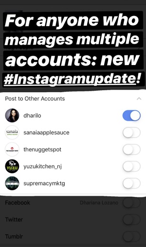Instagram multi-posting