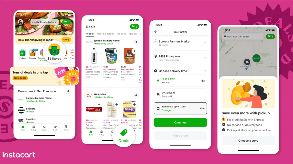 New deals features on Instacart