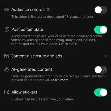 TikTok AI labels