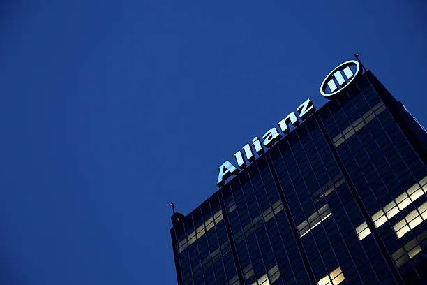 The logo of the German insurer seen on a Berlin, Germany office building in 2010.