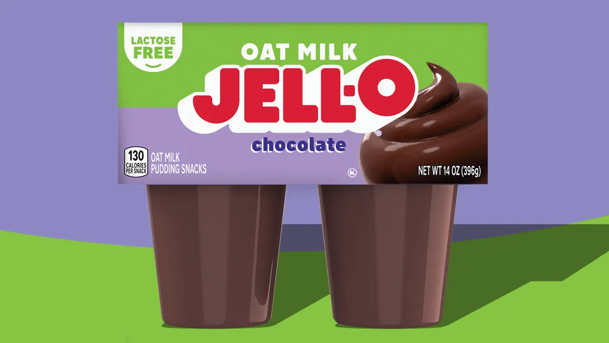 Kraft Heinz' Jell-O made with oats.