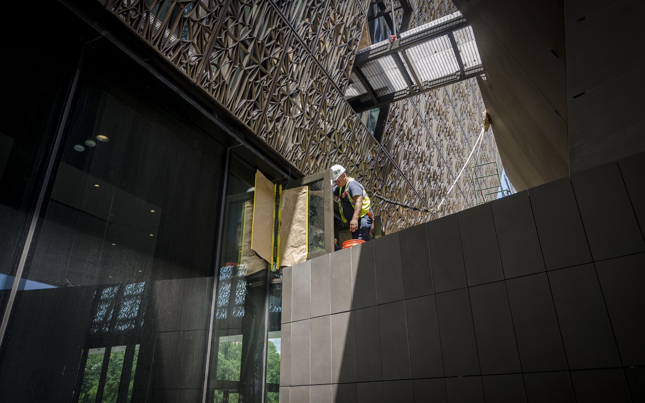 Exterior of the National Museum of African American History and Culture