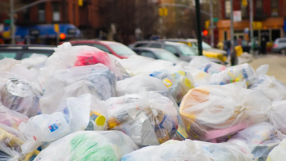 Recycling in plastic bags