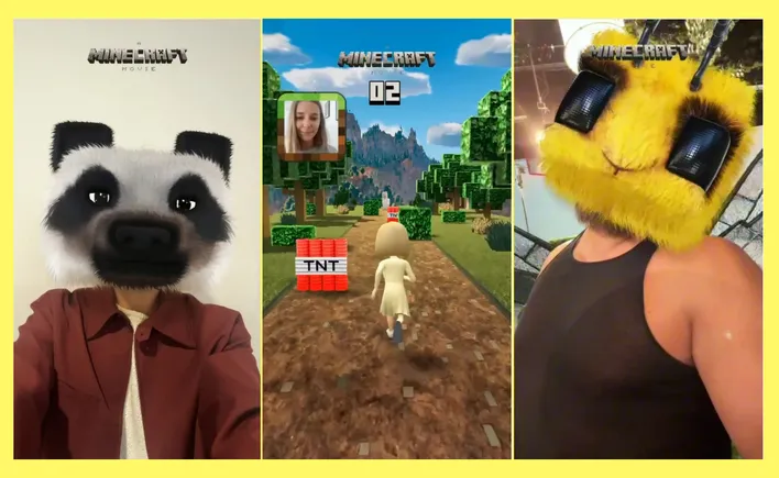 Snapchat Adds AR Effects To Celebrate the ‘Minecraft’ Movie