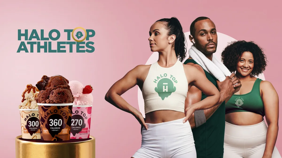 Halo Top ice cream athlete endorsement program