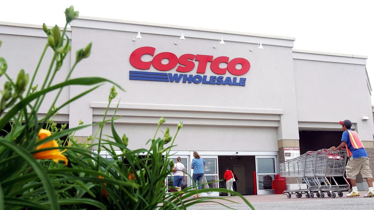 Exterior of a Costco store