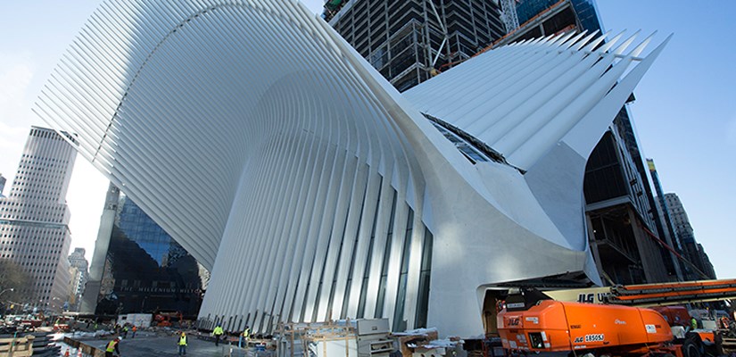 Oculus centerpiece of World Trade Center Transportation Hub