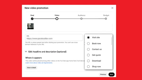 YouTube CTA buttons