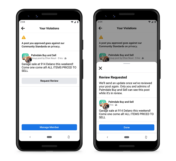 Facebook Groups update