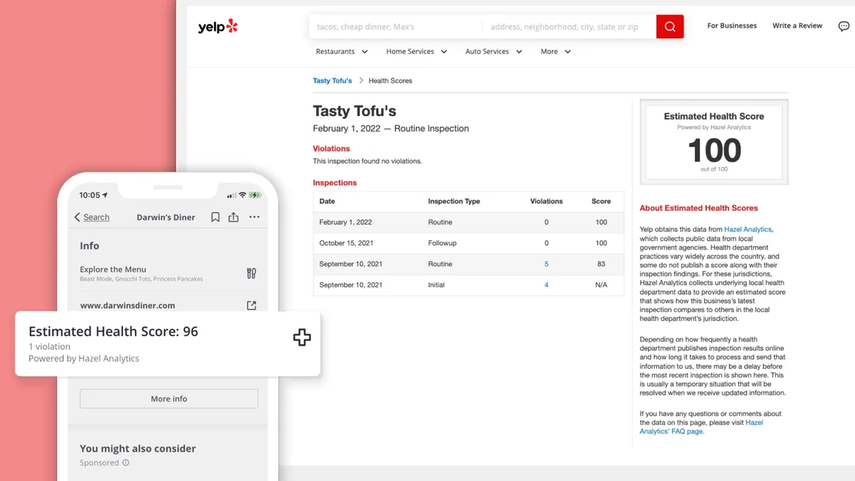 Yelp partners with Hazel Analytics