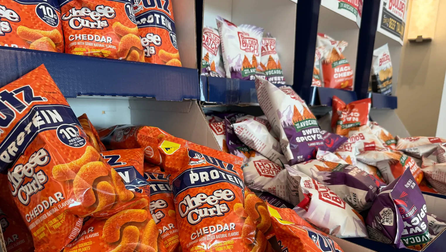 Bags of Utz Chips at a Florida conference.