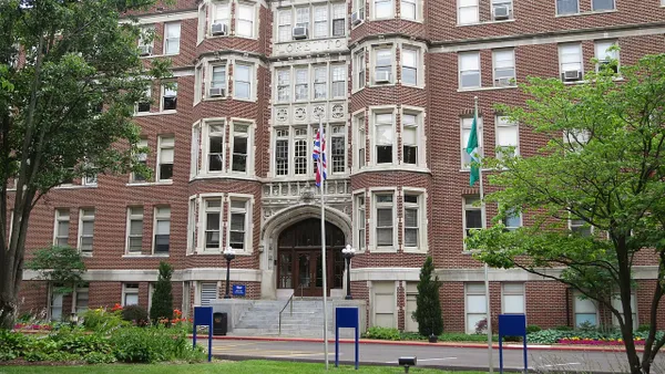 A building on the campus of Webster University.