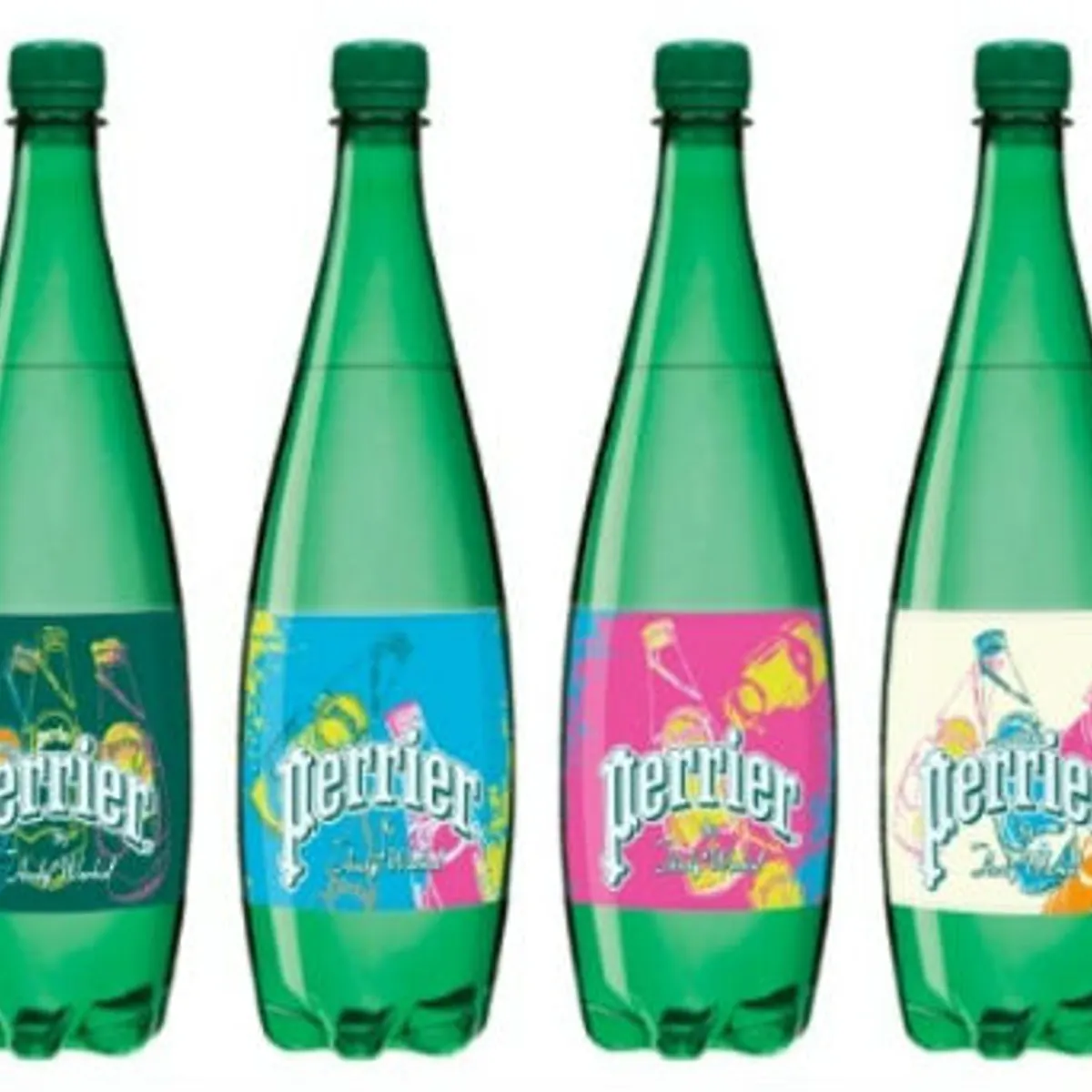 These are Perrier's new Andy Warhol bottle designs | Food Dive