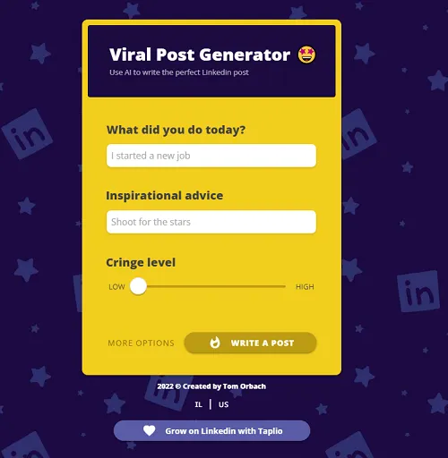 LinkedIn post generator