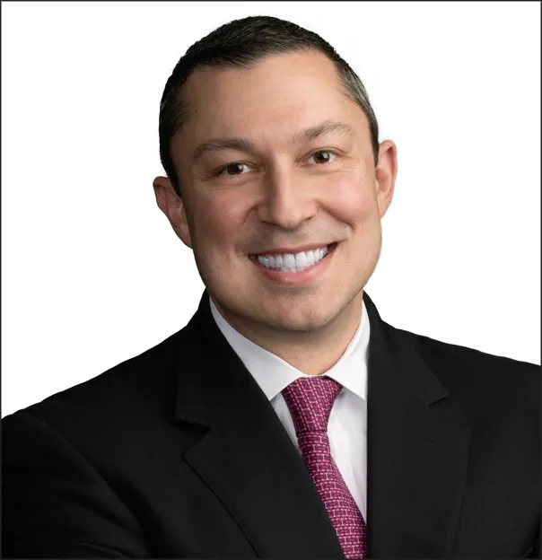 A headshot shows Blank Rome attorney Justin Chiarodo.