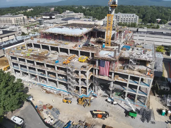 Skanska tops out $292M Virginia Tech facility