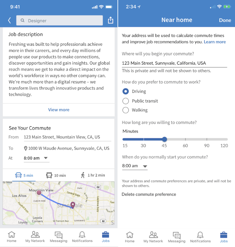 LinkedIn Adds 'Commute Time' Tool to Job Listings to Help Find More Relevant Matches | Social Media Today