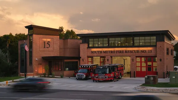 Rendering of a fire station