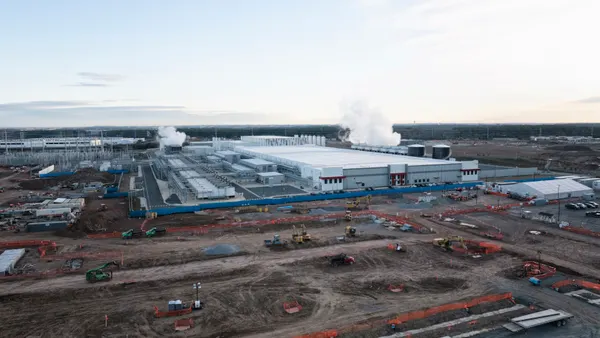 An aerial view of a Google data center in Sterling, Va.