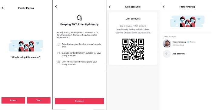 TikTok family pairing