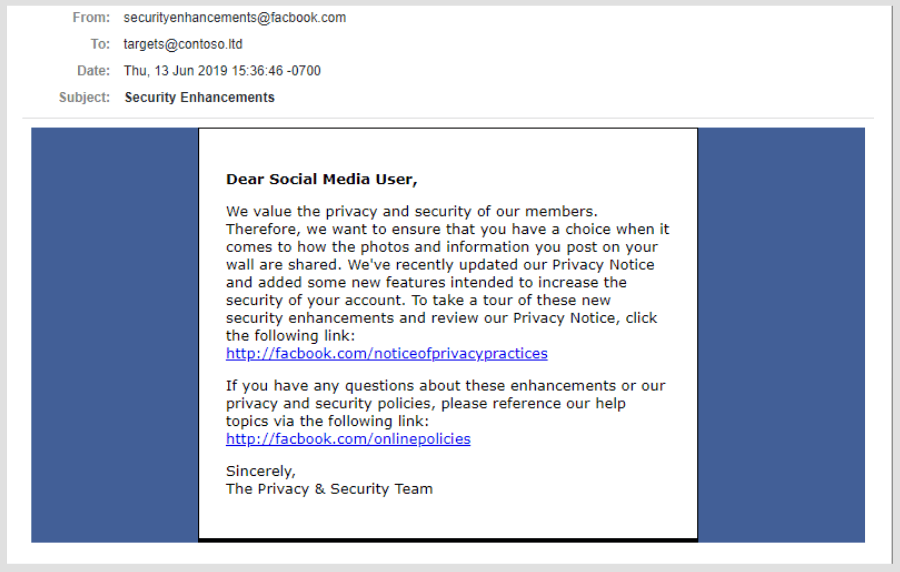 Facebook scam
