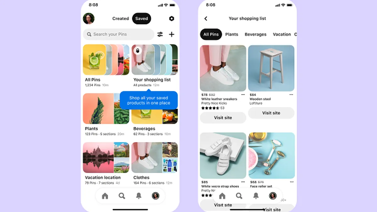 Pinterest Shopping List